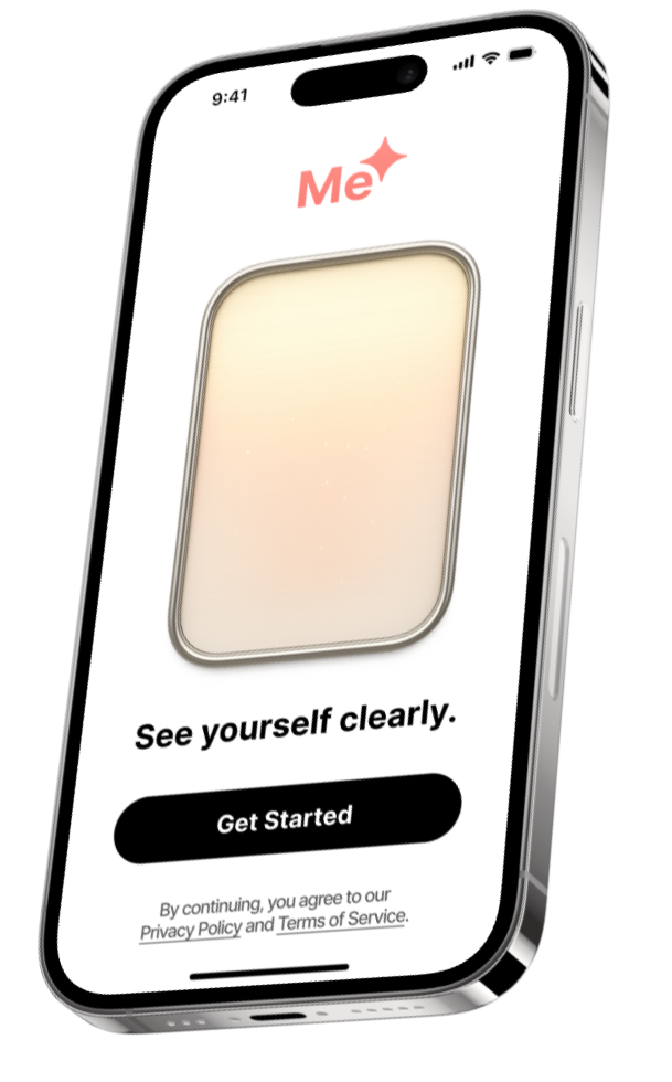 MeMirror app preview mockup